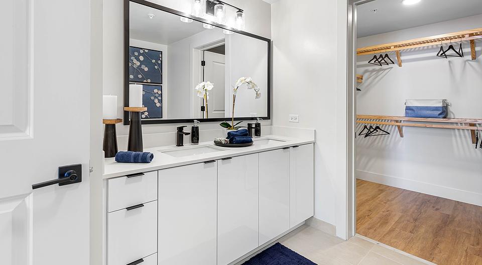 This is a model home in the same building.