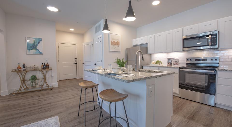 This is a model home in the same building.