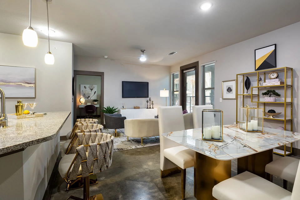 This is a model home in the same building.