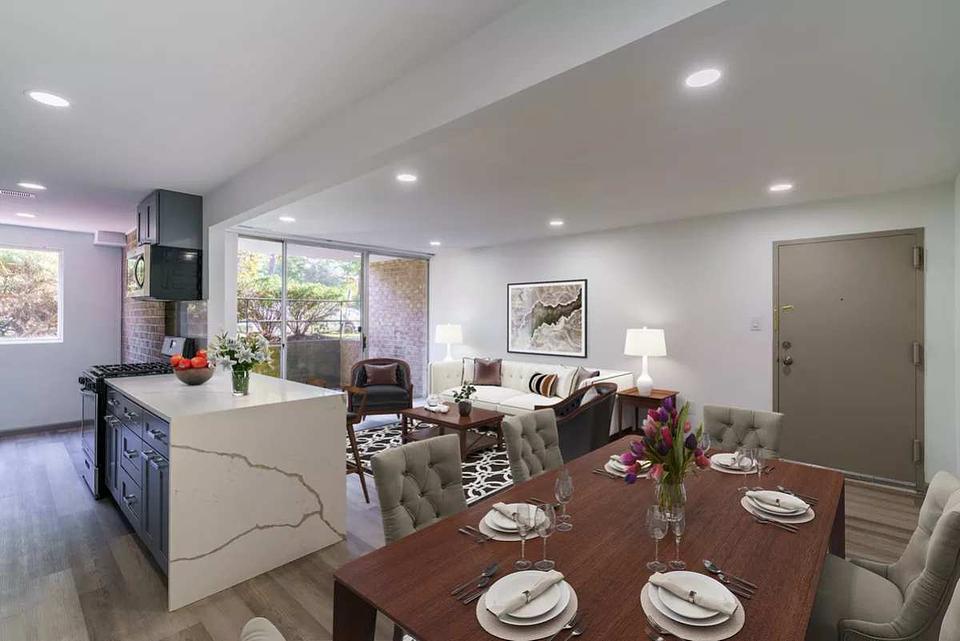 This is a model home in the same building.