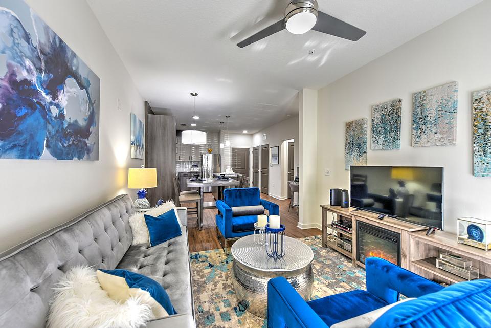 This is a model home in the same building.