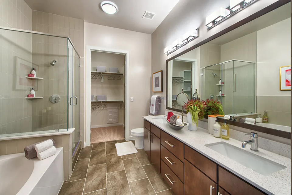 This is a model home in the same building.