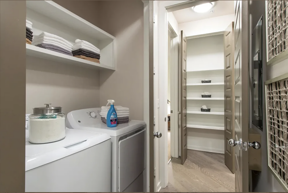 This is a model home in the same building.