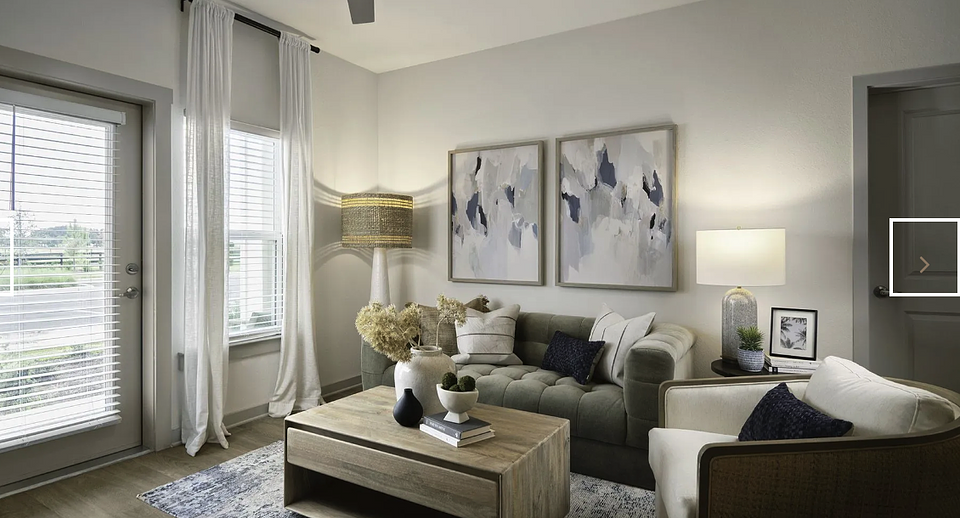 This is a model home in the same building.