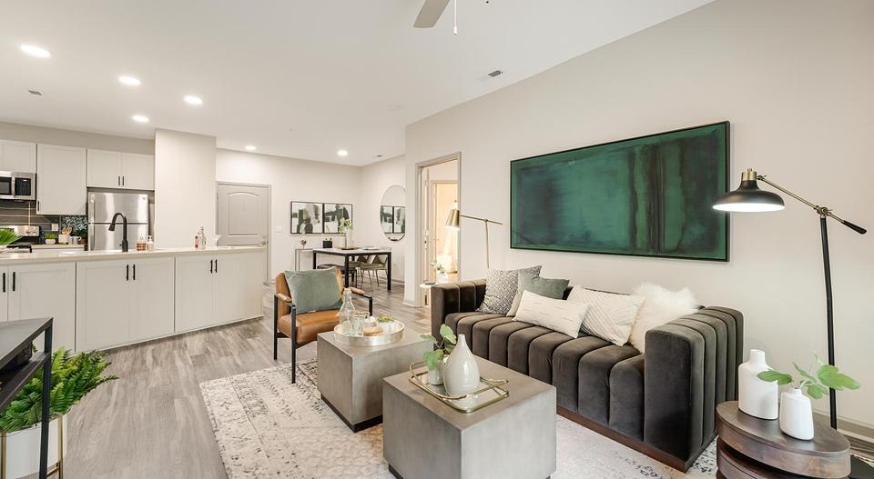 This is a model home in the same building.