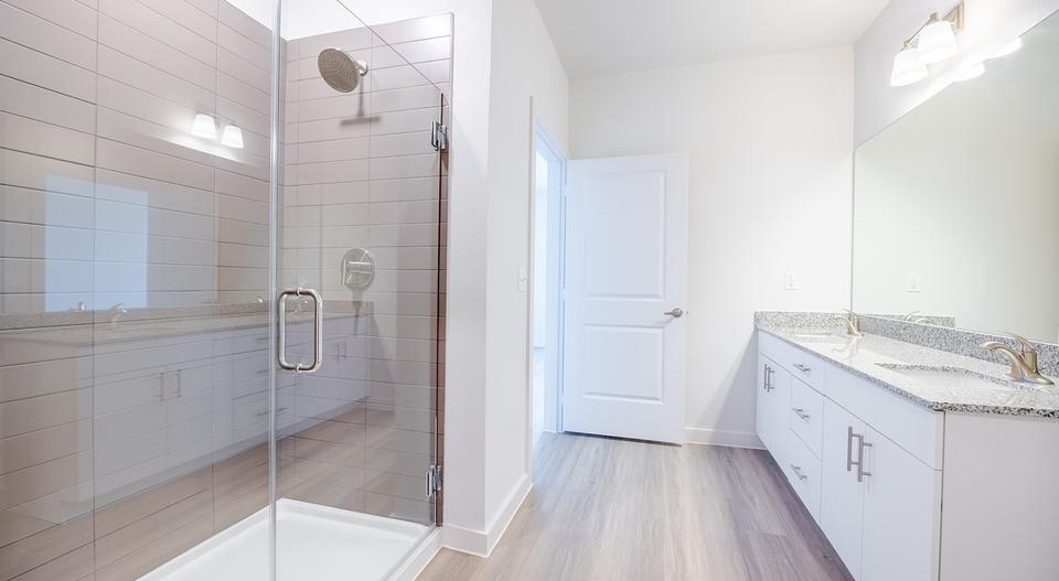 This is a model home in the same building.