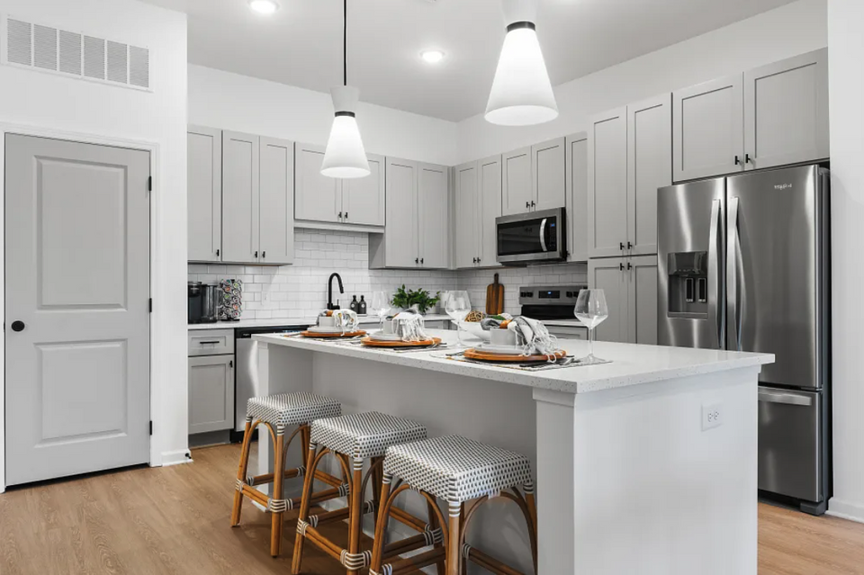 This is a model home in the same building.