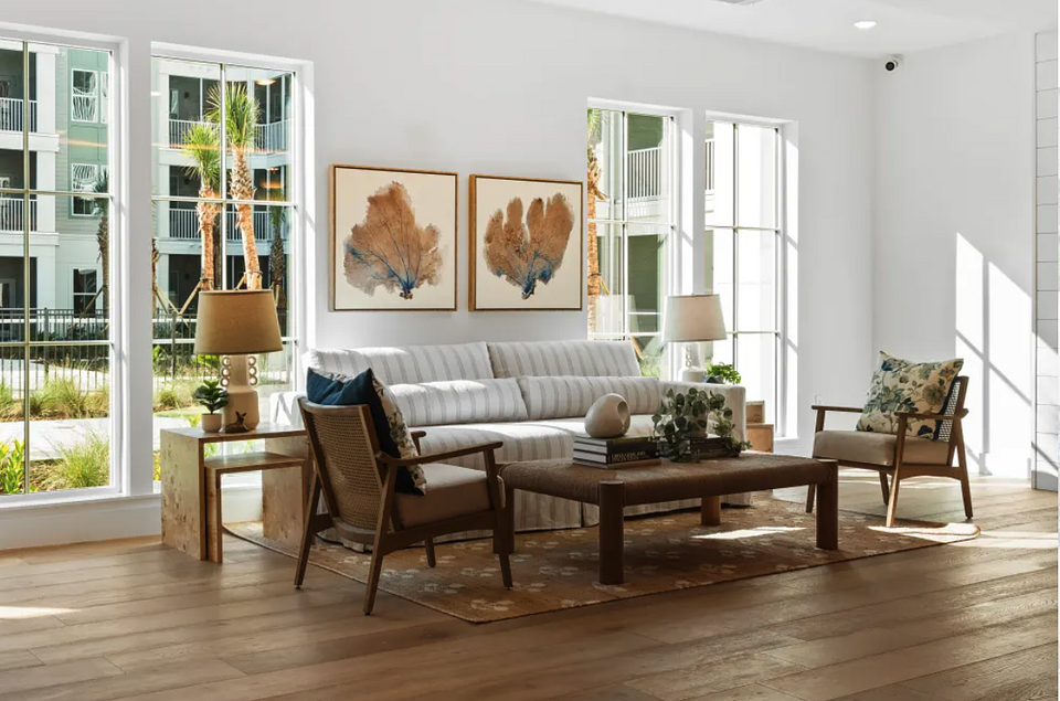 This is a model home in the same building.