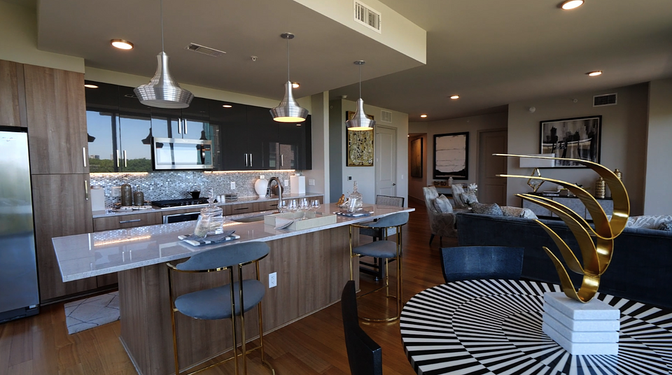 This is a model home in the same building.