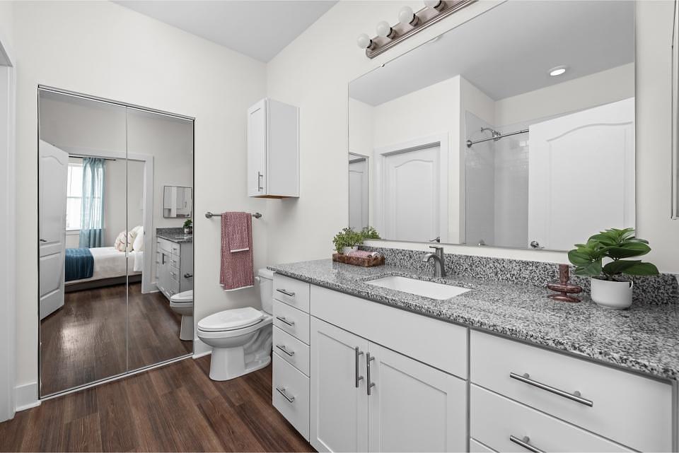 This is a model home in the same building.