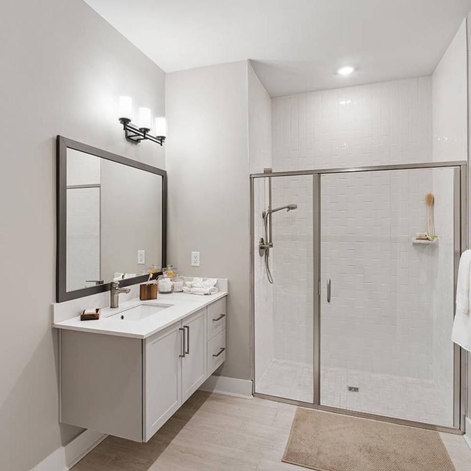 This is a model home in the same building.