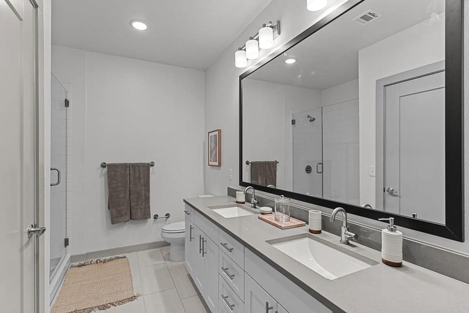 This is a model home in the same building.