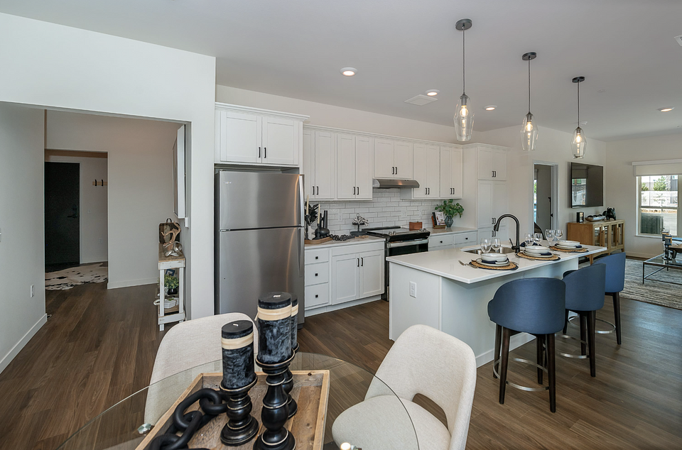 This is a model home in the same building.