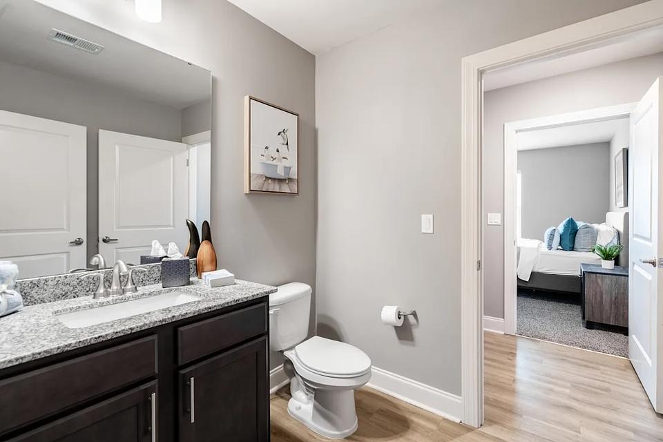 This is a model home in the same building.