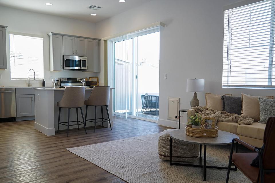 This is a model home in the same building.