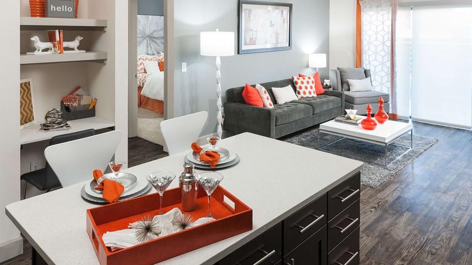 This is a model home in the same building.